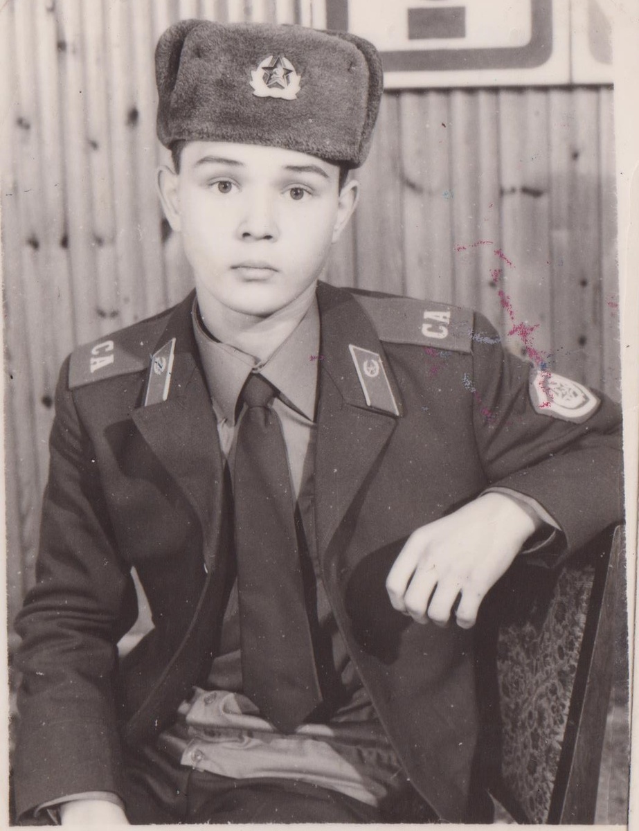Постройневший в армии 1987 год.