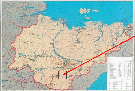 Территориальное расположение Эльконского ГМК (открытые данные)