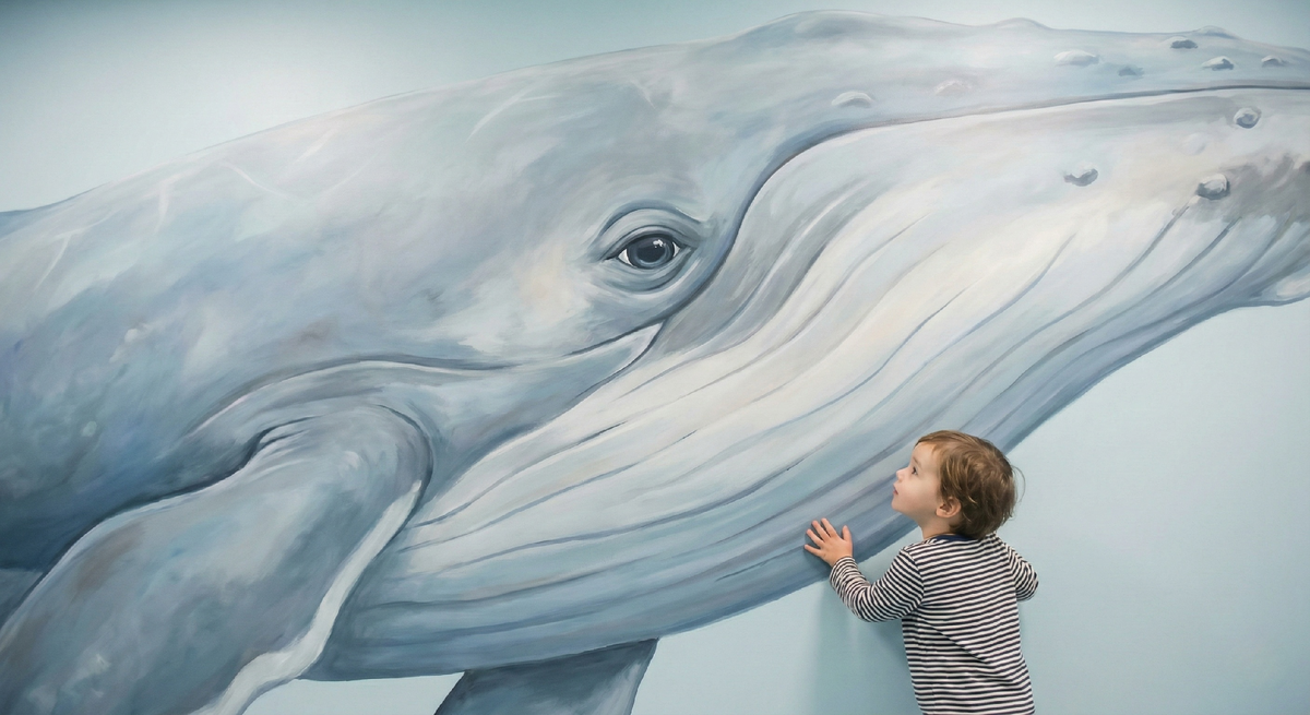 Роспись интерьера в холле детского сада