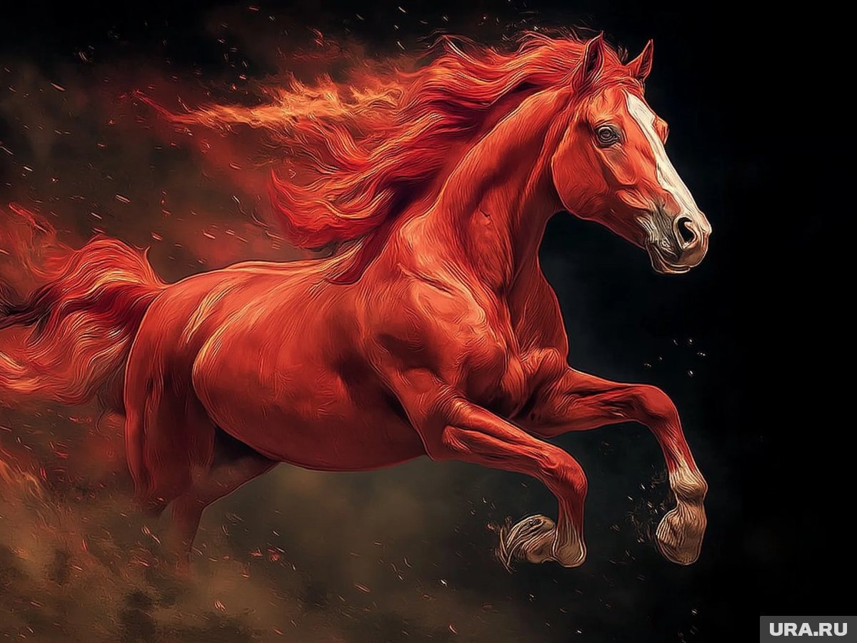    Огненная лошадь - главный символ наступающего Нового года