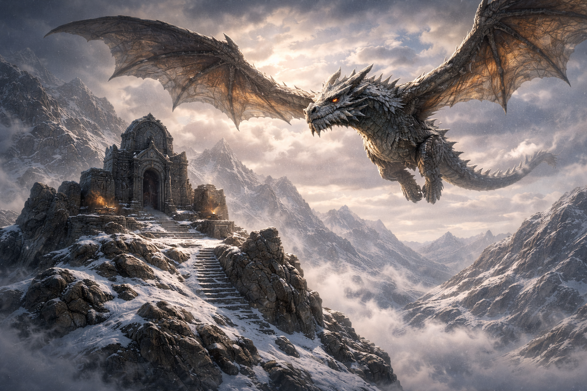 Партурнакс как символ Skyrim