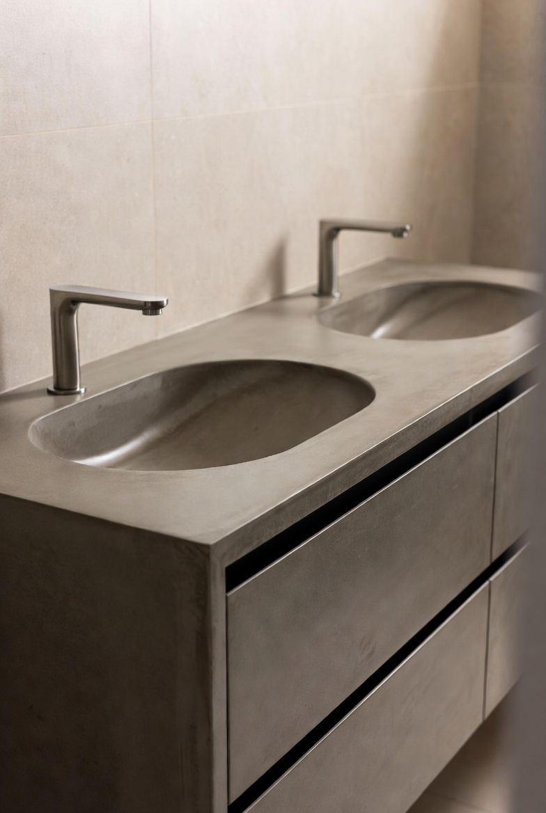 раковина из микроцемента на заказ