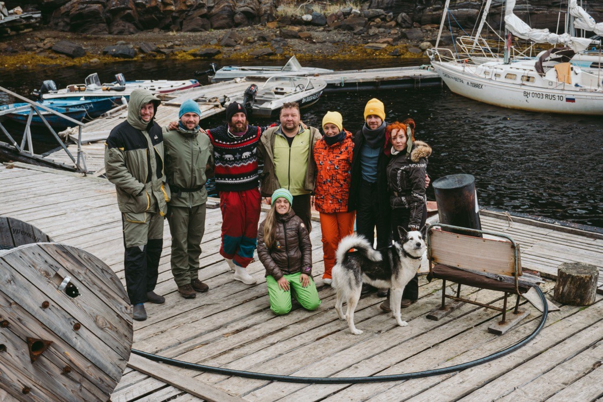 Мой экипаж в экспедиции под парусами по Белому морю за полярными сияниями=)