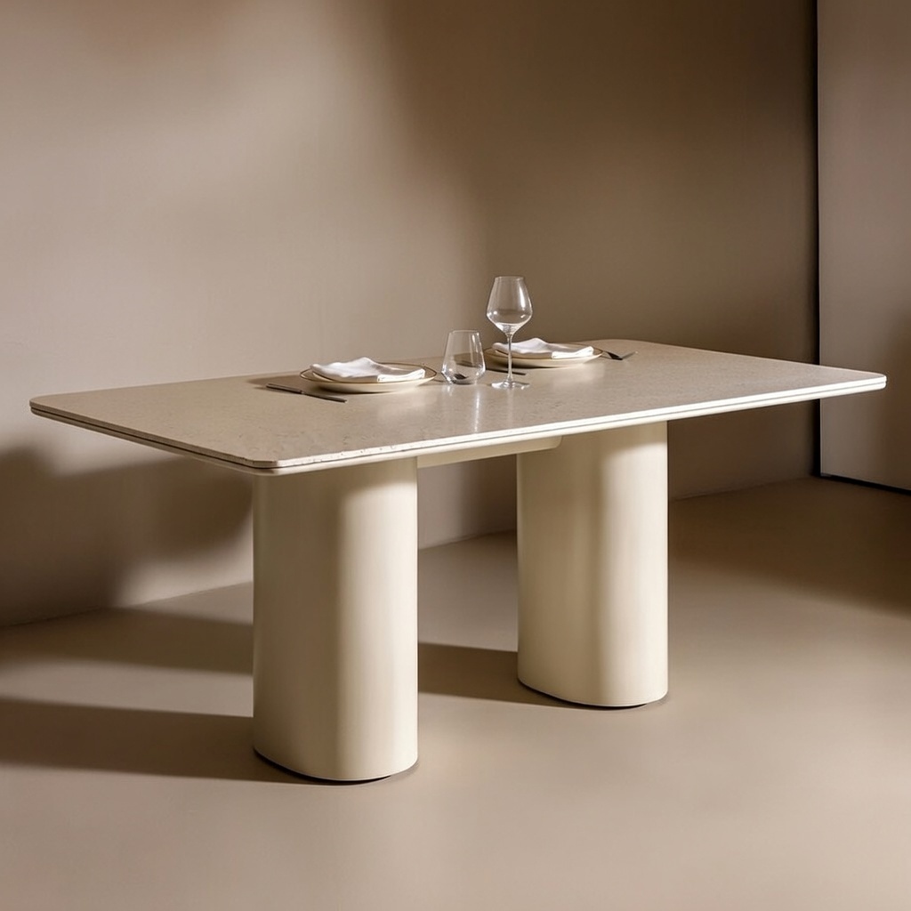 стол обеденный на заказ из микроцемента