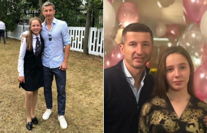 Евгений Алдонин с дочкой.