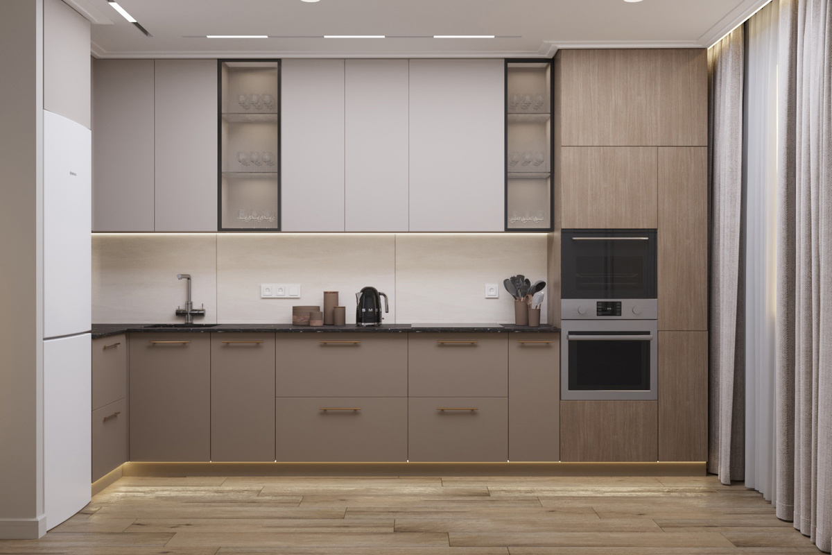 На фото всё выглядит спокойно. Но если не продумать сценарии заранее — такая кухня может оказаться неудобной.