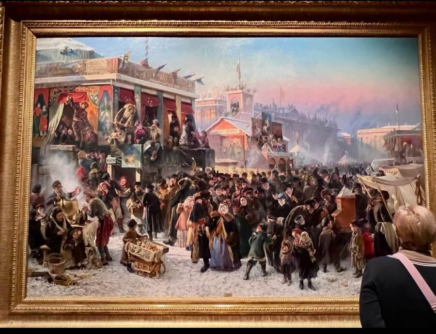 К. Е. Маковский, «Народное гулянье…», Государственный Русский музей, Санкт-Петербург Фото автора канала с выставки "Русская традиция"