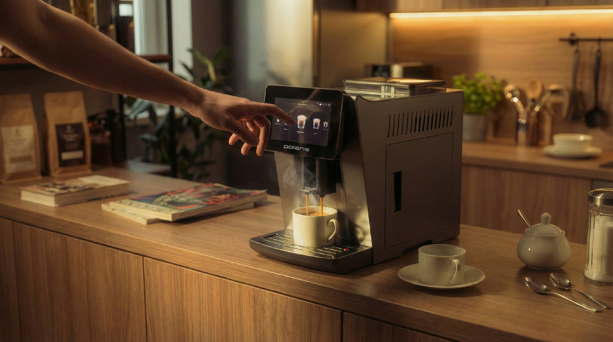 Кофемашина Polaris PACM 2085GC Wi-Fi IQ Home.