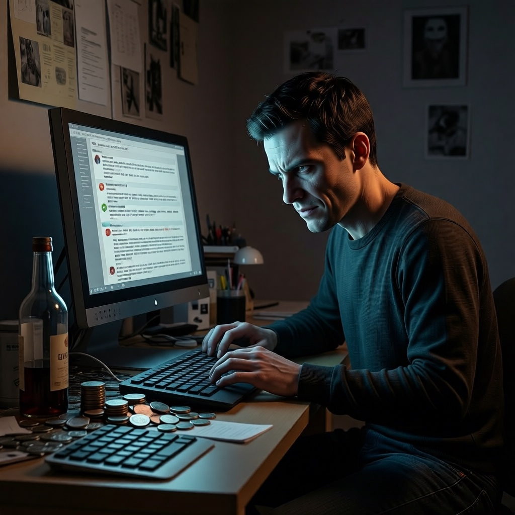 Литовский "партизан" за "работой".. Так работать не надо!