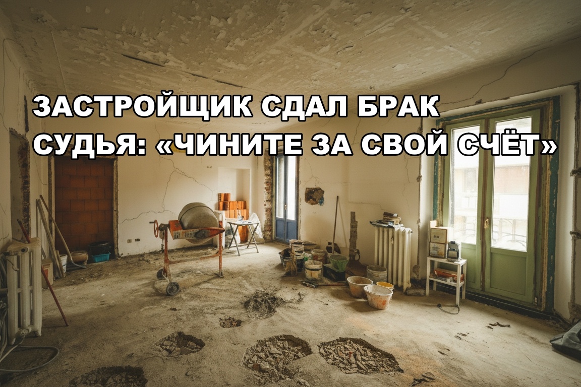 Стены кривые, пол "гуляет", а суд говорит: "Сначала потратьте свои, а потом приходите"