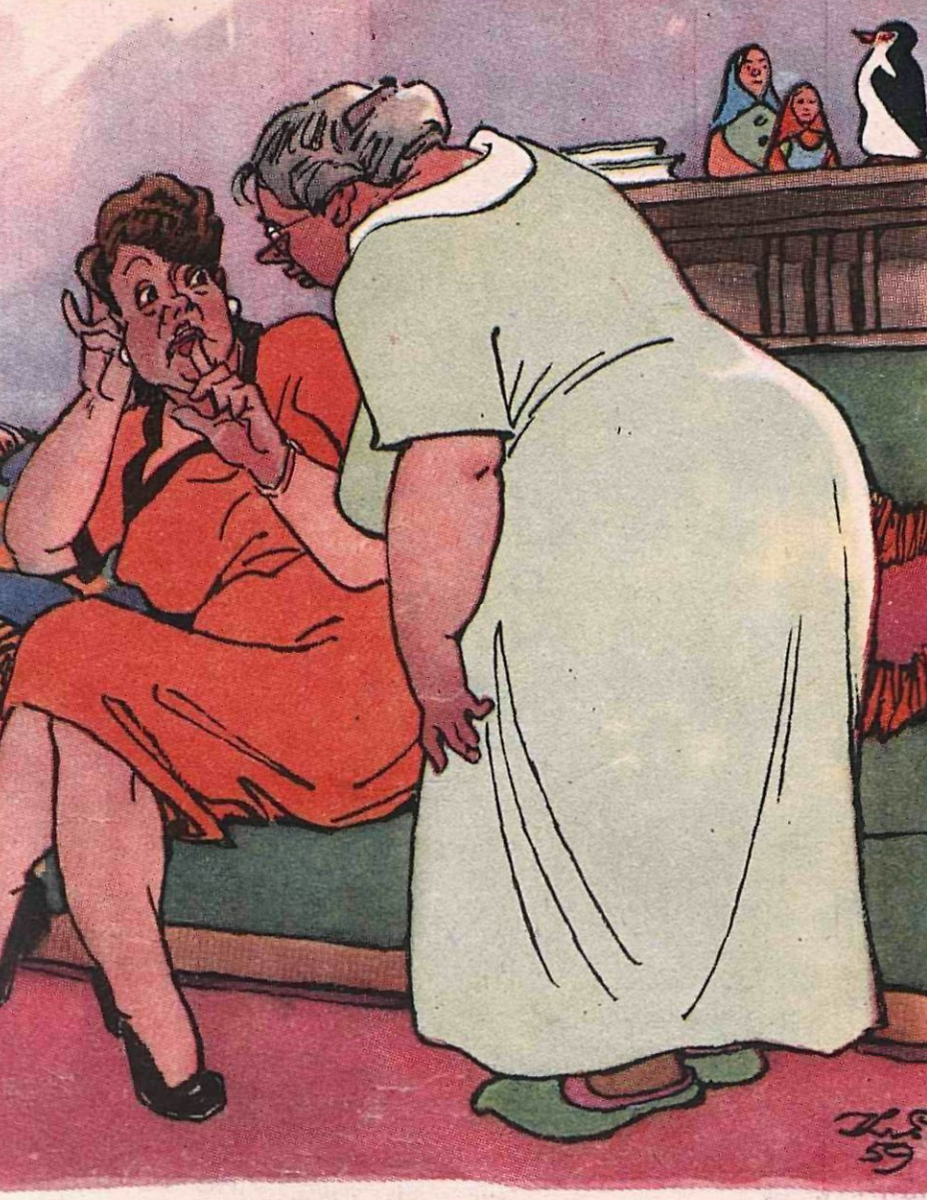 Художник К.Елисеев журнал "Крокодил" №09 1959