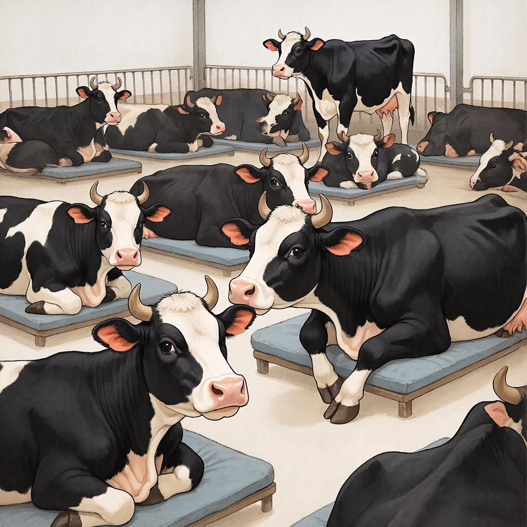 О лежаках для молочных коров: почему мягкая «постель» важнее дорогого корма? Хачатуров А.