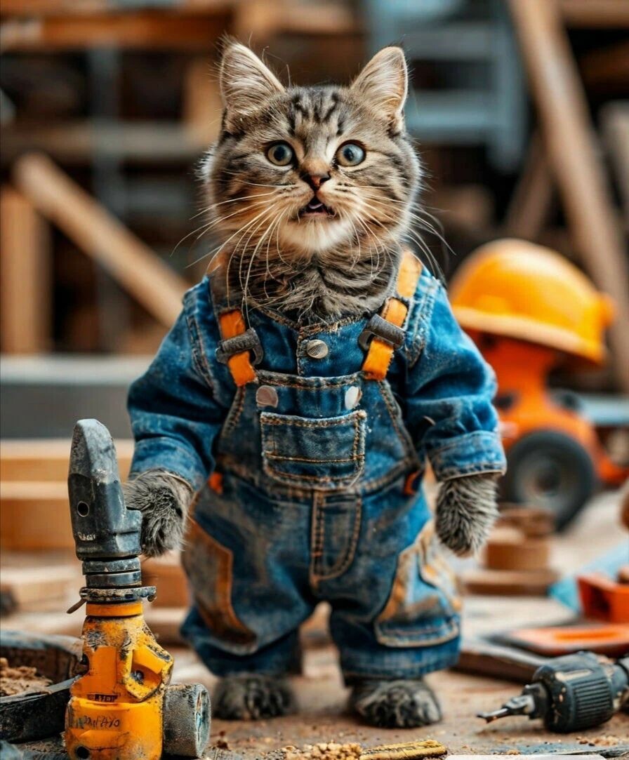 Котик хаусхелпер - новый экобионический киберкрафт уровень в домашнем хозяйстве