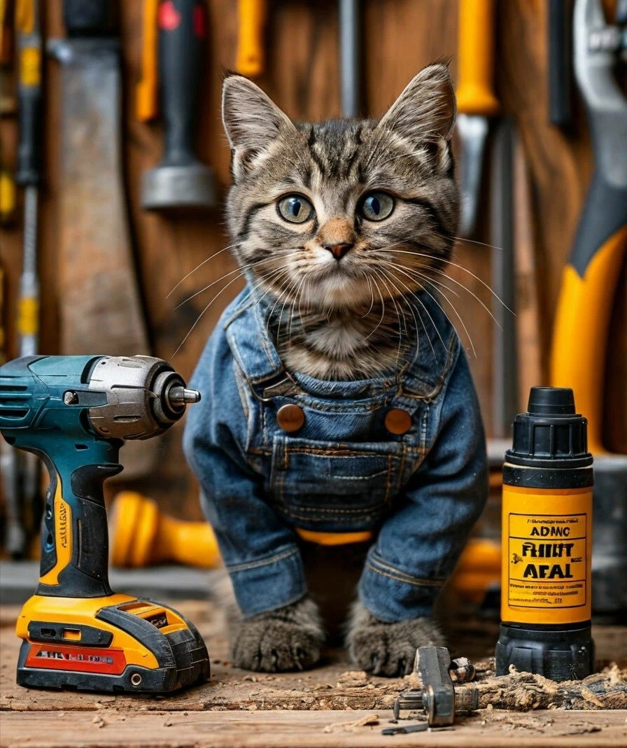 Котики-хаусхелперы любят мастерить (и материть при работе) киберкрафт-поделки из экобионических материалов