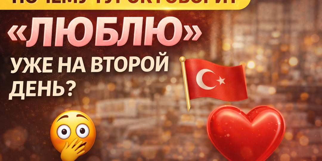 Почему турок говорит «люблю» уже на второй день — и что это на самом деле значит