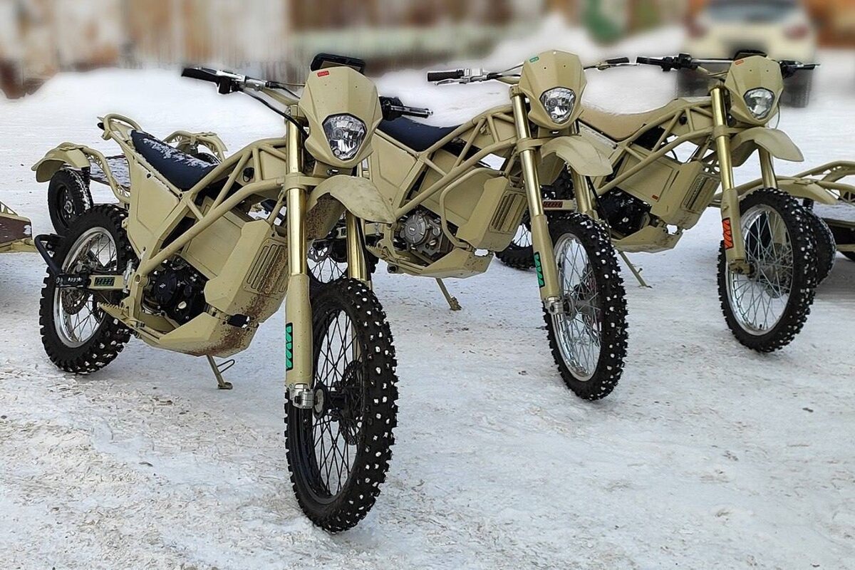 Электрические мотоциклы эндуро, переданные в зону СВО