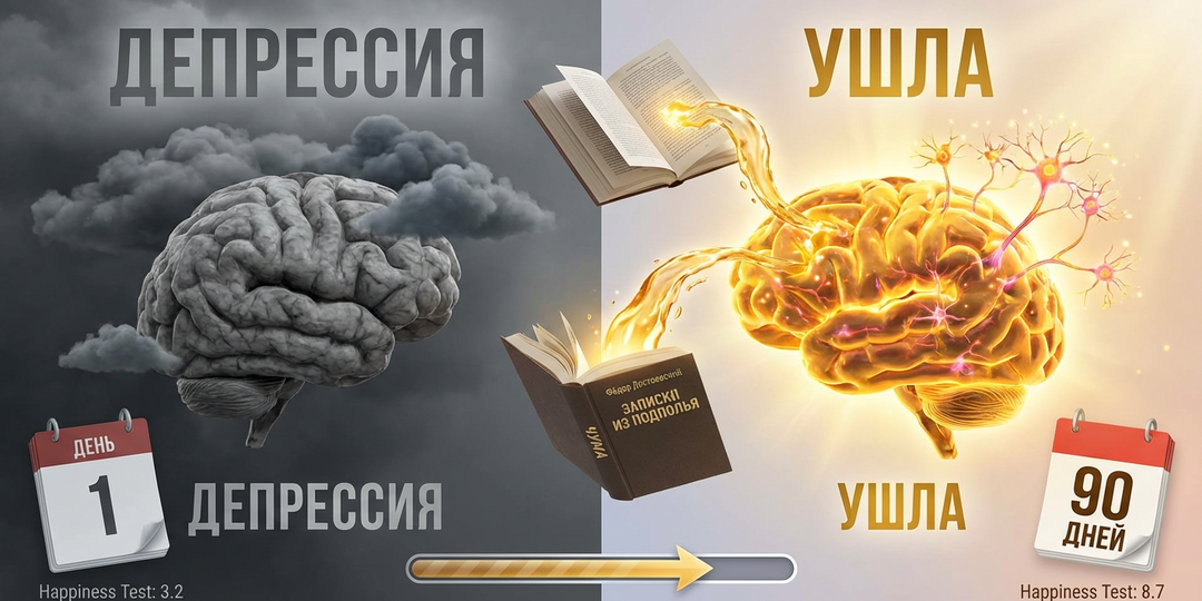 Книги — мой антидепрессант: депрессия ушла за 90 дней.