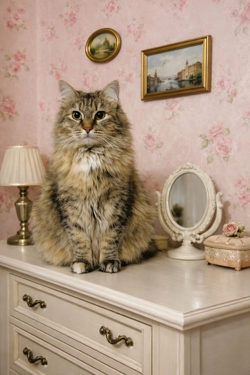 Нюша настоящая аристократка😻