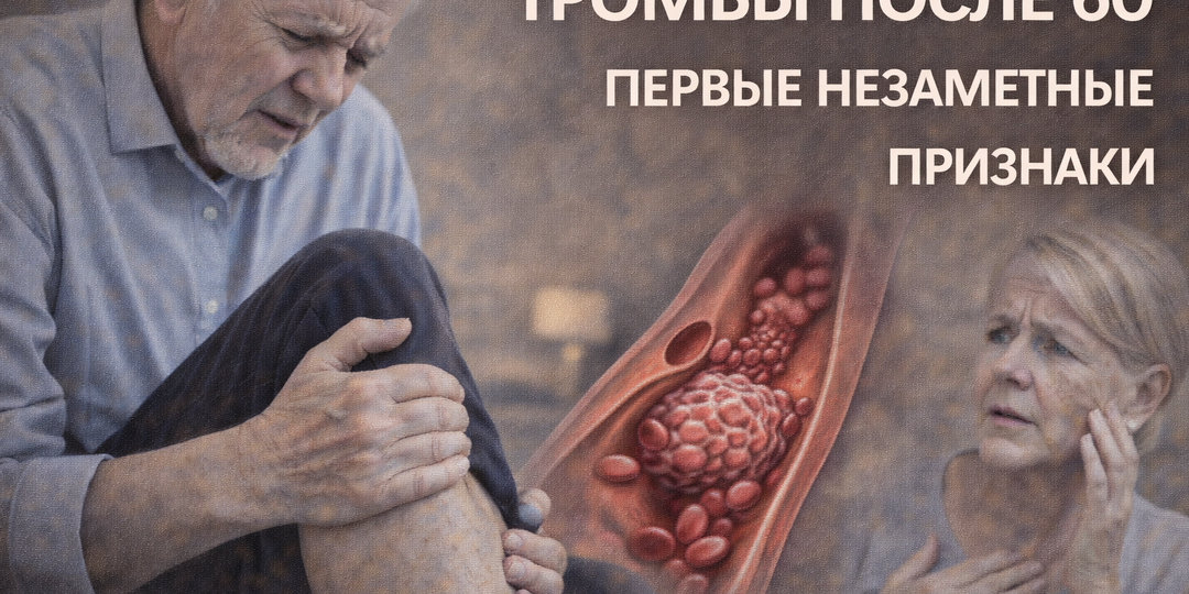 Тромбы после 60 лет — первые незаметные признаки?