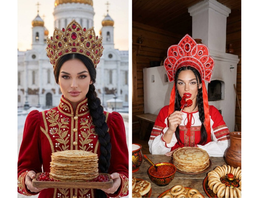 Масленица картинки в поиске и тренд на персонализированную открытку нейросеть