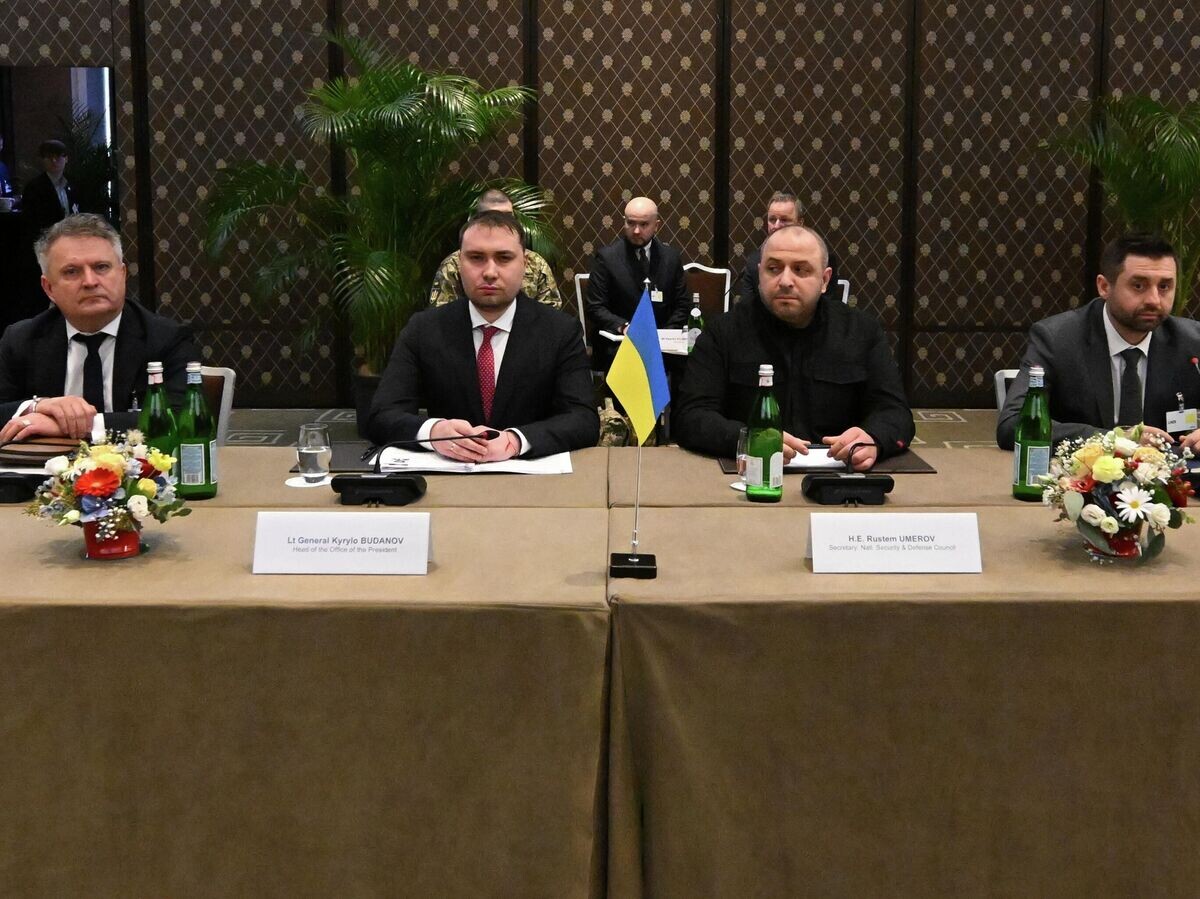    Украинская делегация во время переговоров в Женеве | © РИА Новости / Екатерина Чеснокова