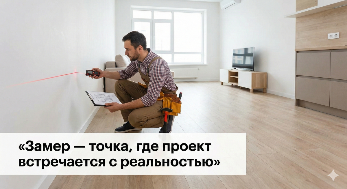 «Замер — точка, где проект встречается с реальностью».