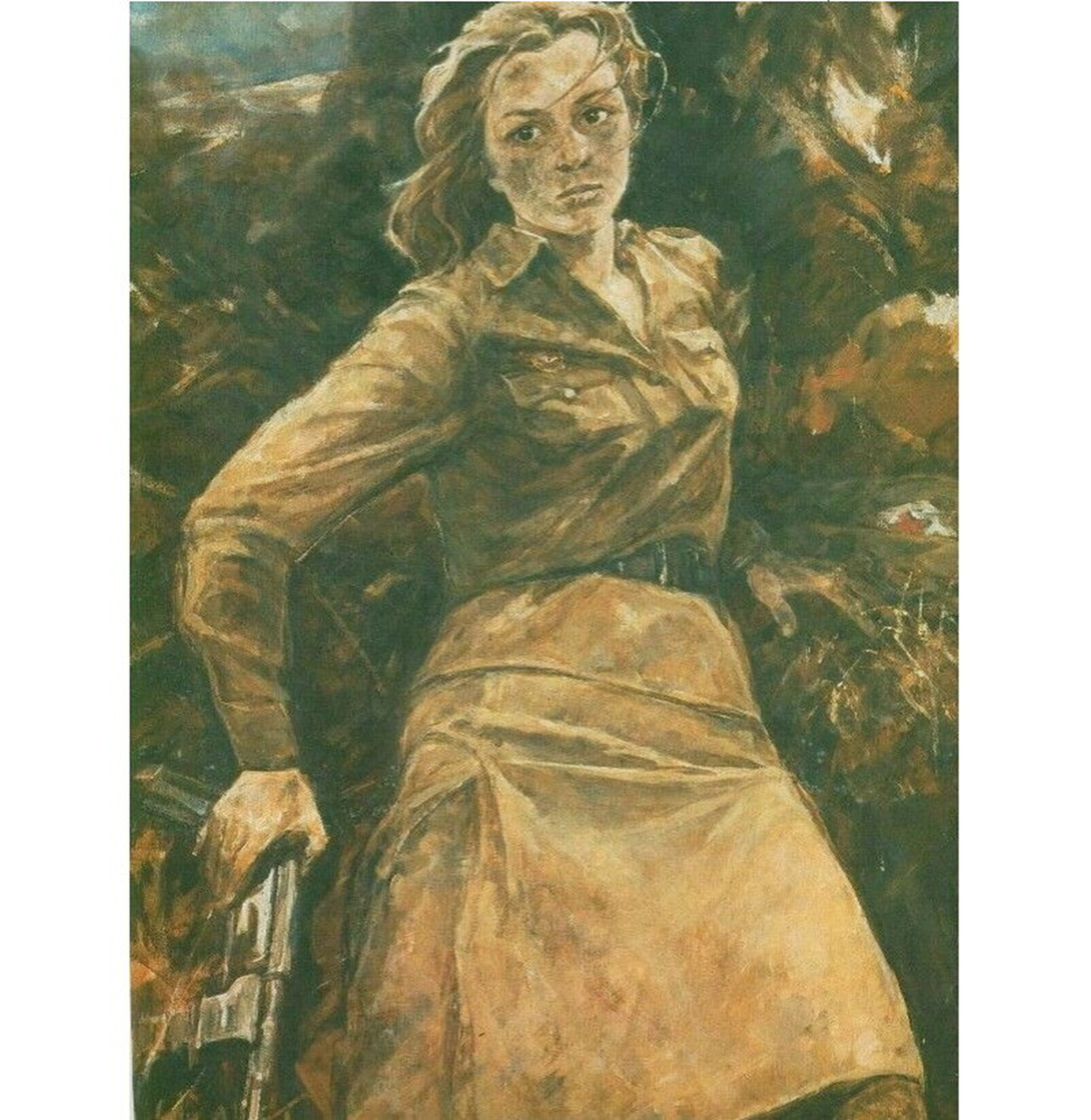 Этот портрет в 1984 году написала её одноклассница Ирина Балдина