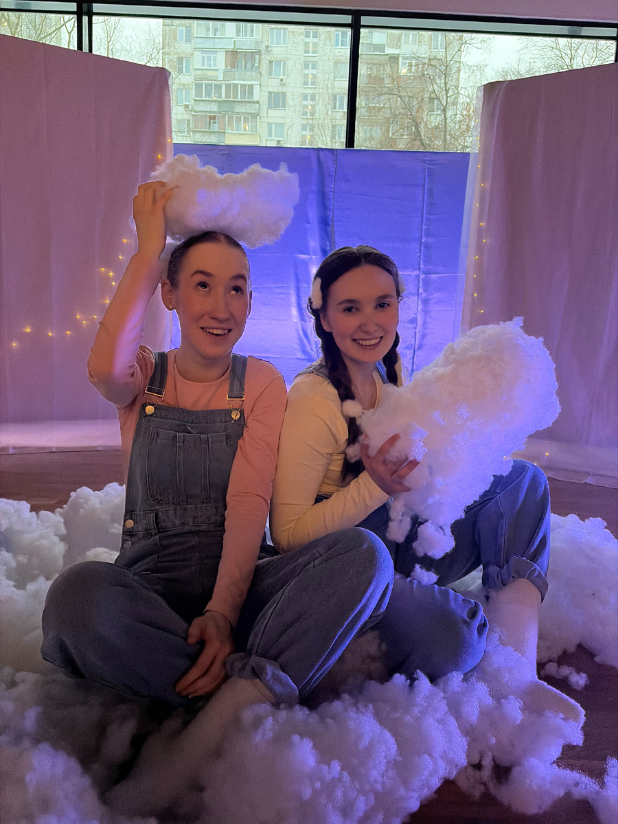 Репетиция спектакля "Облачко в кармашке"