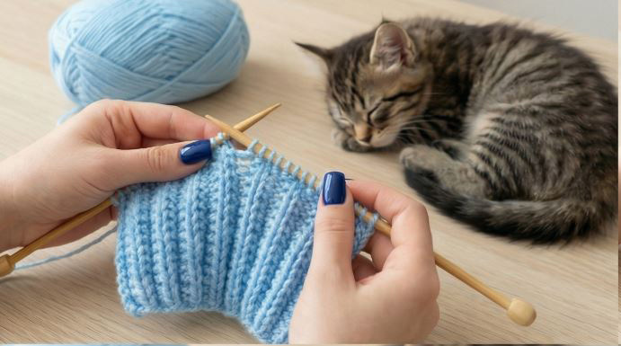 Резинка «Патронташ» спицами: двусторонняя, плотная и вяжется… только лицевыми 🙂