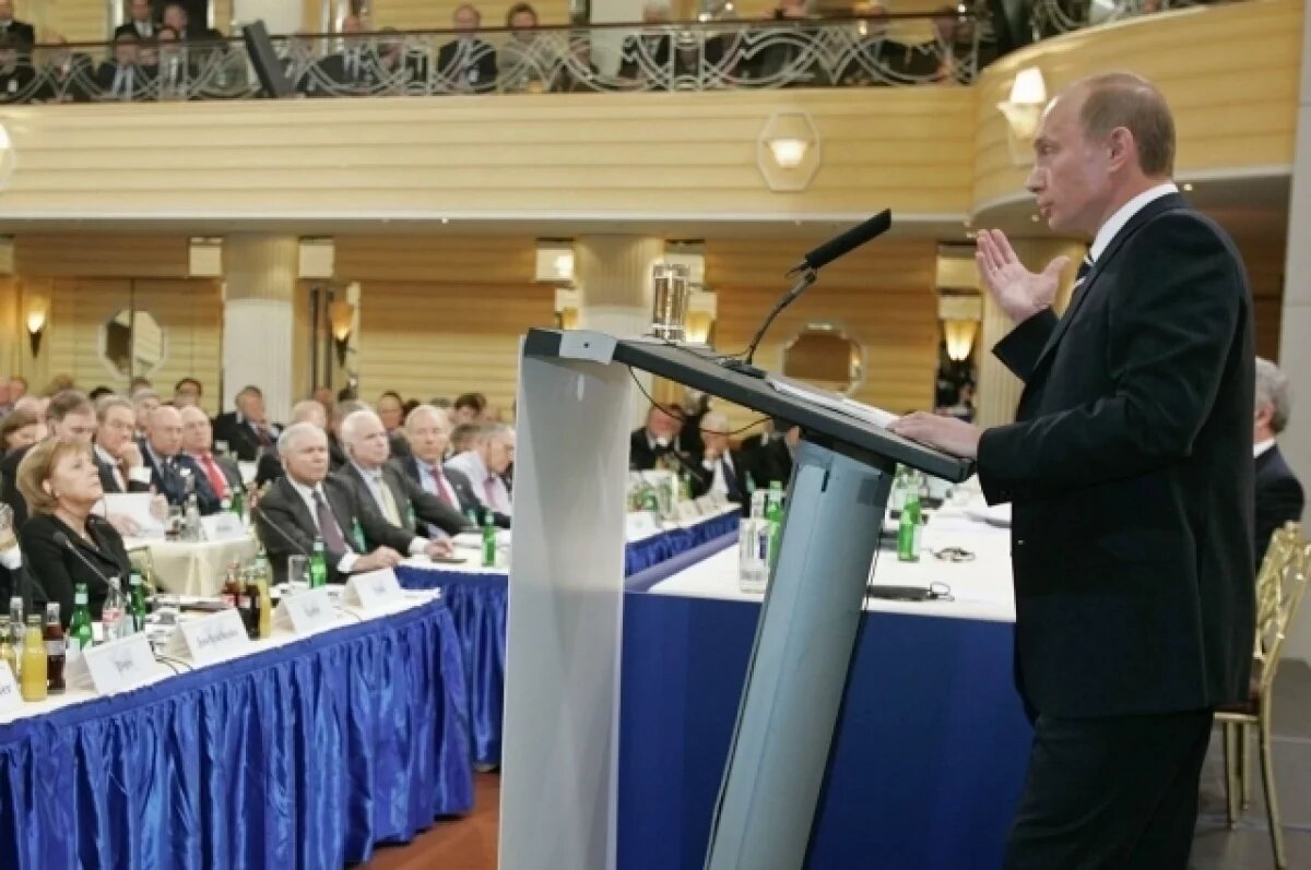    Advance: прогнозы Путина из речи в Мюнхене в 2007 году во многом сбылись
