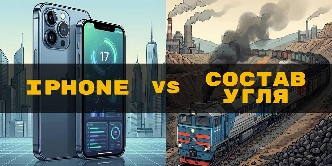 Уголь vs iPhone: шокирующая правда о реальной стоимости ресурсов