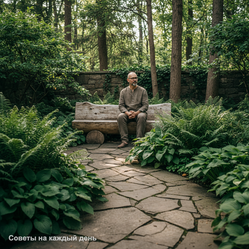 Природные формы создают ощущение покоя, которого так не хватает в городе.