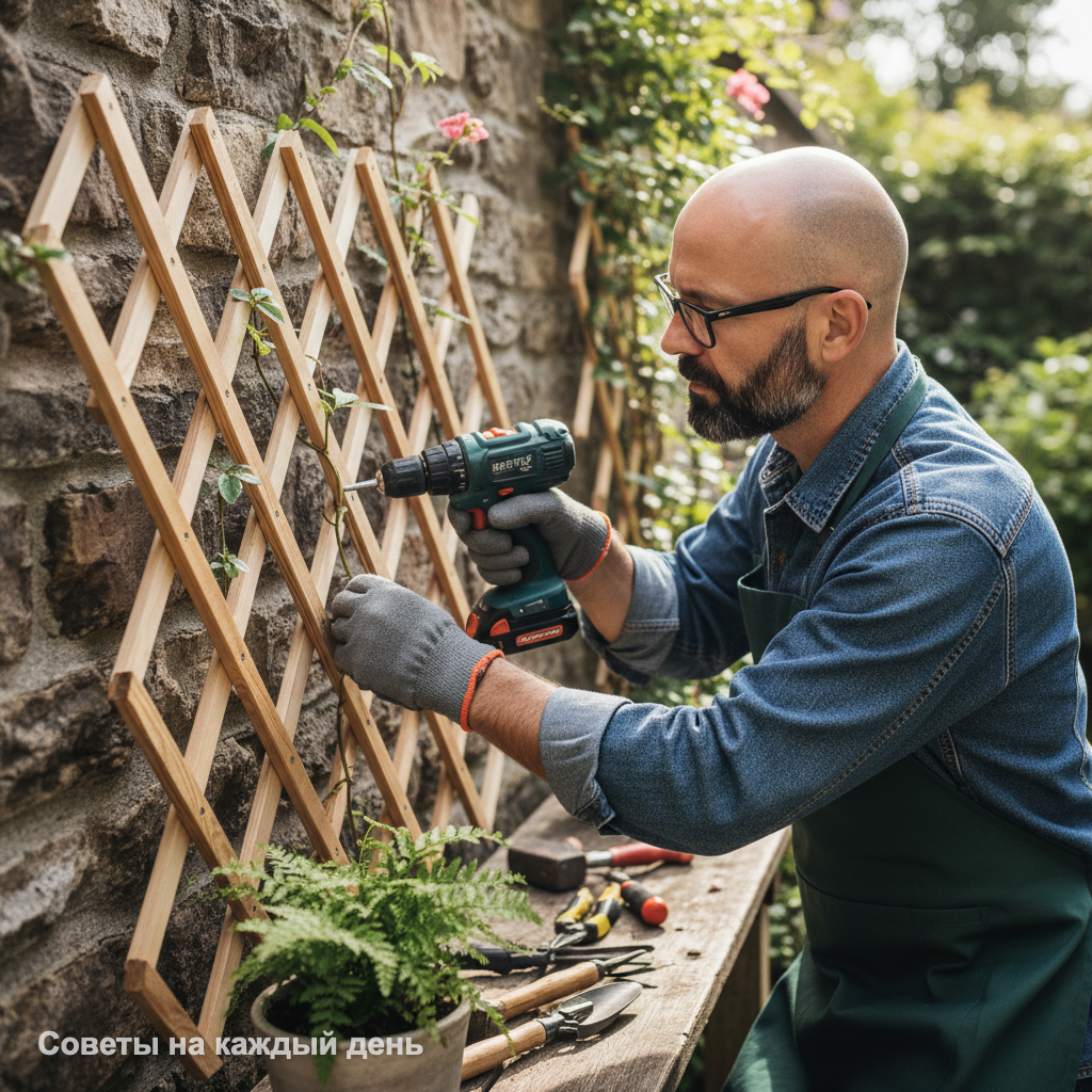 Правильно закрепленная опора прослужит десятилетия, становясь костяком вашего сада.