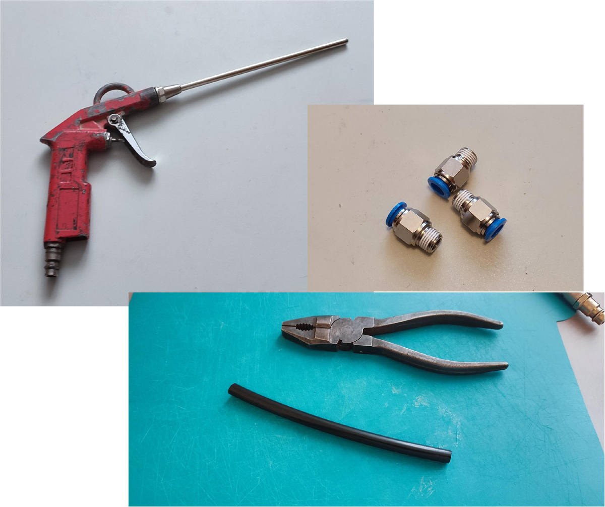 Все что нужно для установки быстросъемных насадок.