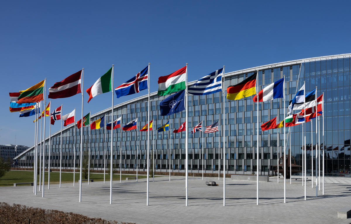    Здание штабквартиры НАТО в Брюсселе  Omar Havana/Getty Images