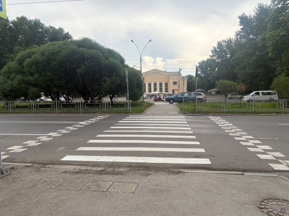    Дорожная разметка в Барнауле. Источник: Barnaul.org