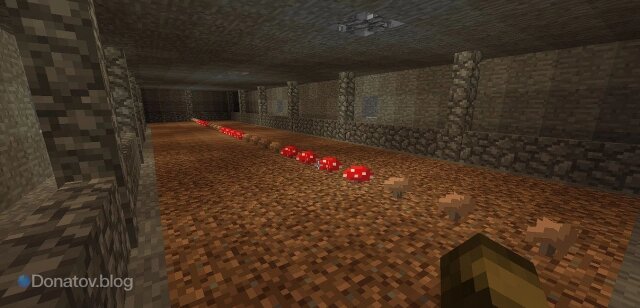   Грибная ферма в Minecraft
