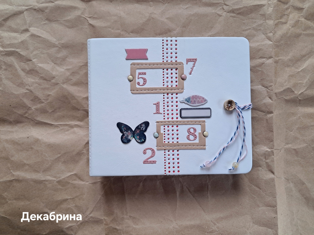 Обложка обтянута итальянским переплётным кожзамом Небраска( глянцевый)