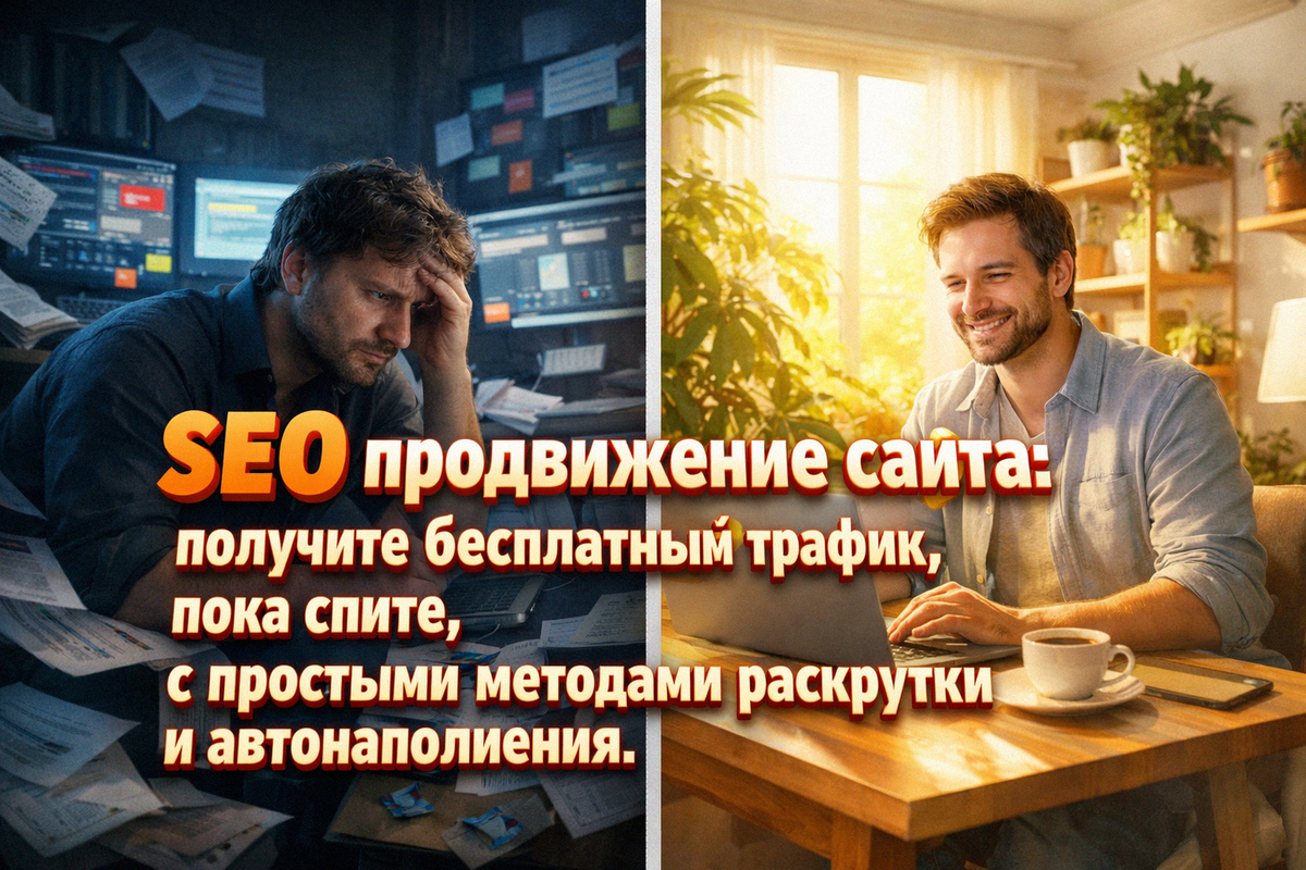    Хотите узнать, как получить бесплатный трафик на сайт, пока вы спите? Узнайте секреты SEO продвижения и эффективной раскрутки! Артём Качанов
