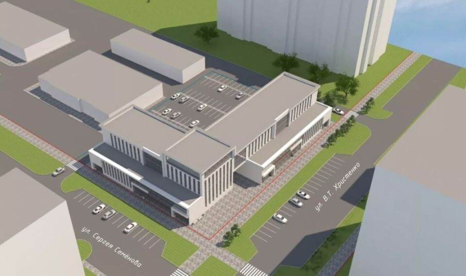    Проект здания наул. Христенко, 1. 2023 год. Источник: Влади