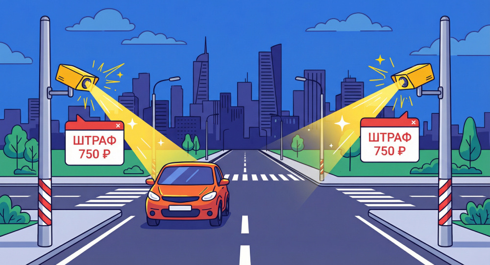 Два штрафа за одно нарушение ПДД с разных камер: обзор 2026