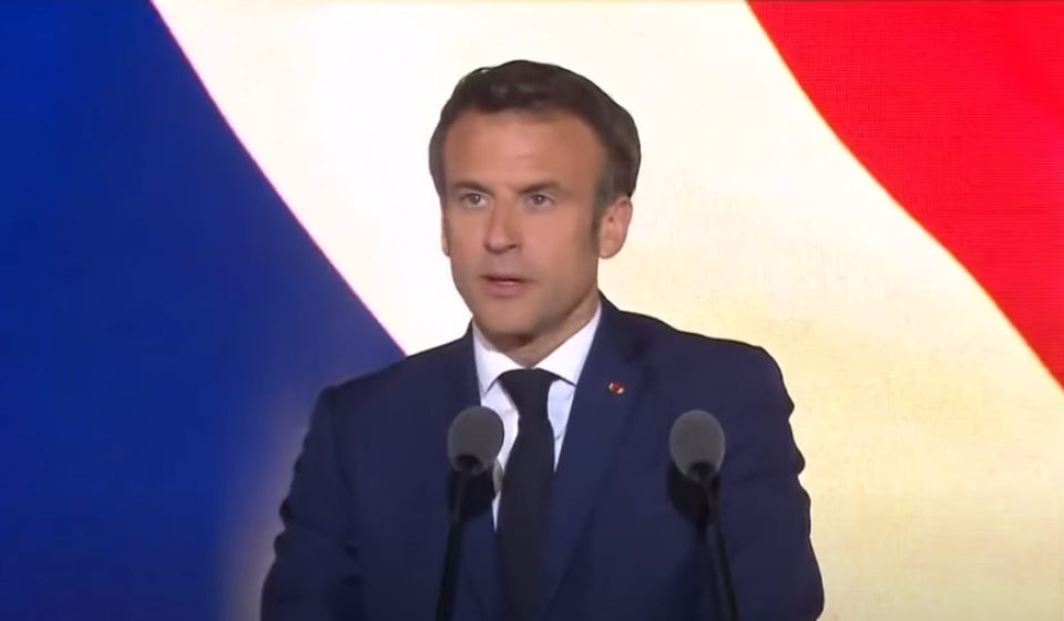    Эммануэль Макрон. Источник: кадр из YouTube