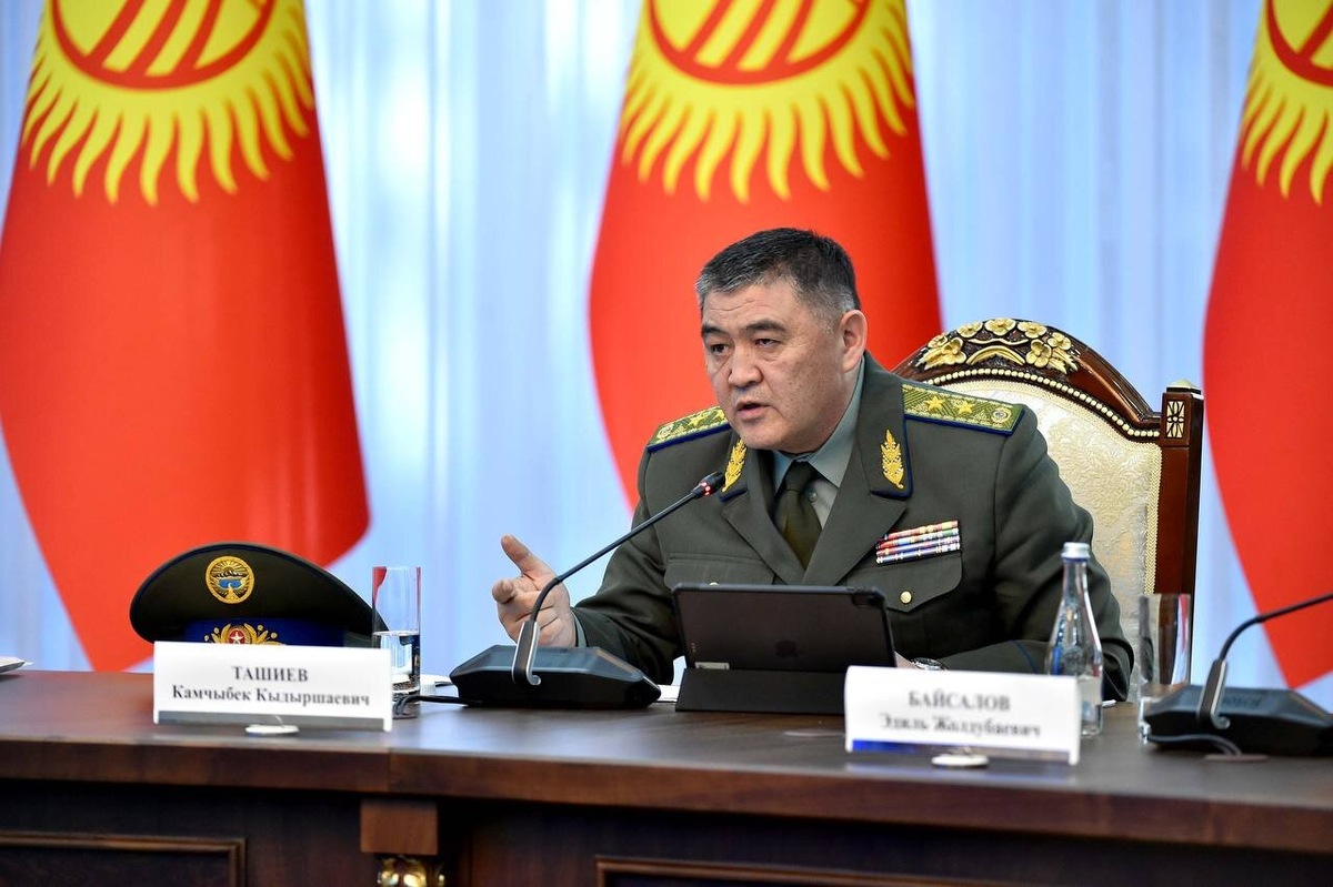    Бывший глава Национальной службы безопасности Киргизии Камчыбек Ташиев. Источник фото: пресс-служба Кабинета министров Киргизии.