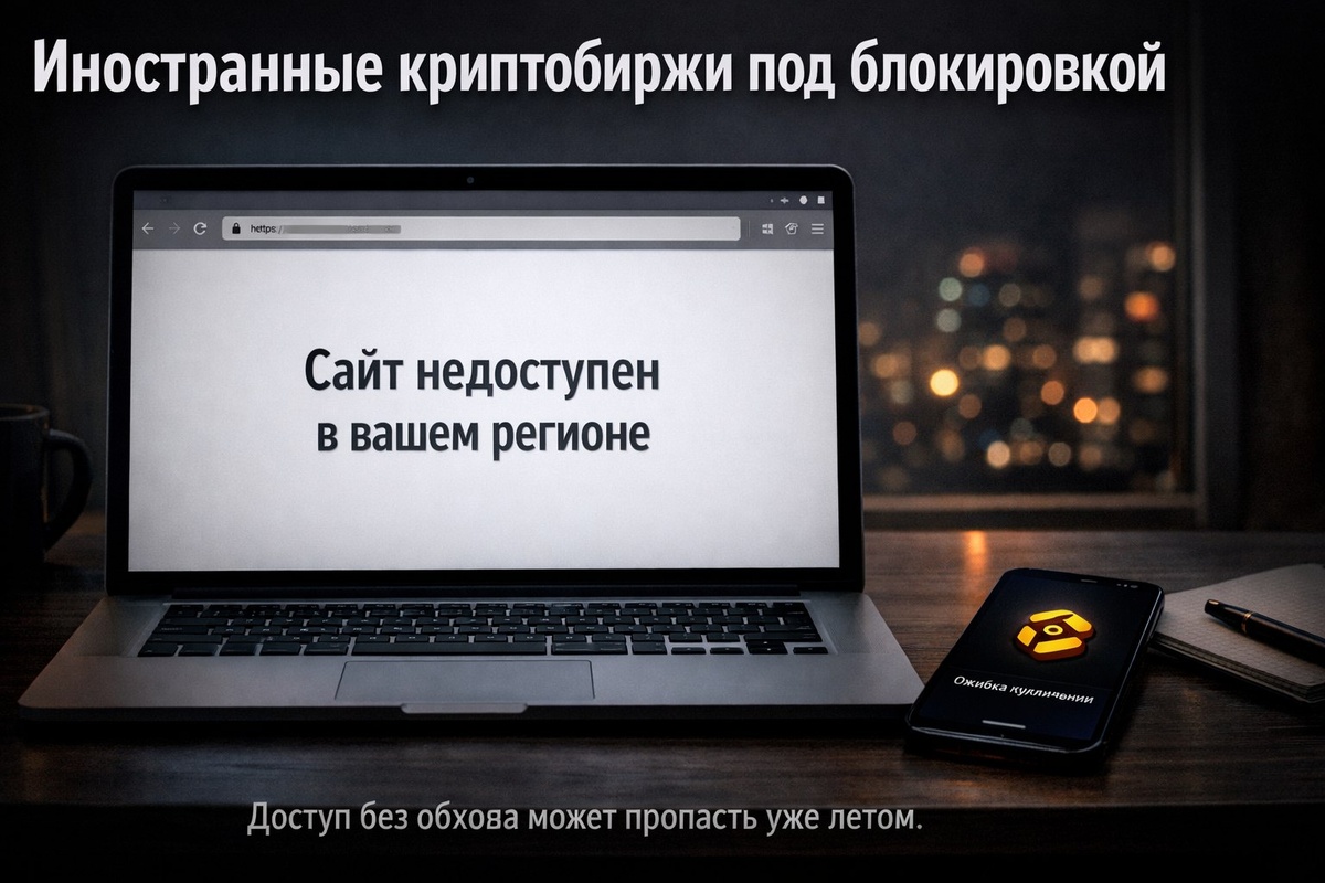 Иностранные криптобиржи под блокировкой