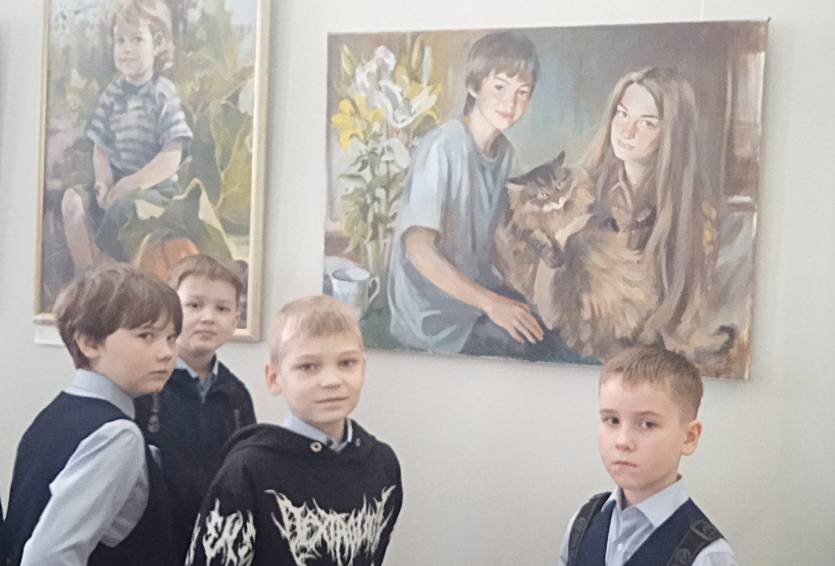 Юным ценителям прекрасного особенно понравилась картина «На даче»