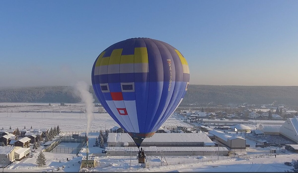 Привязной подъем на шаре в загородном клубе Белая лошадь