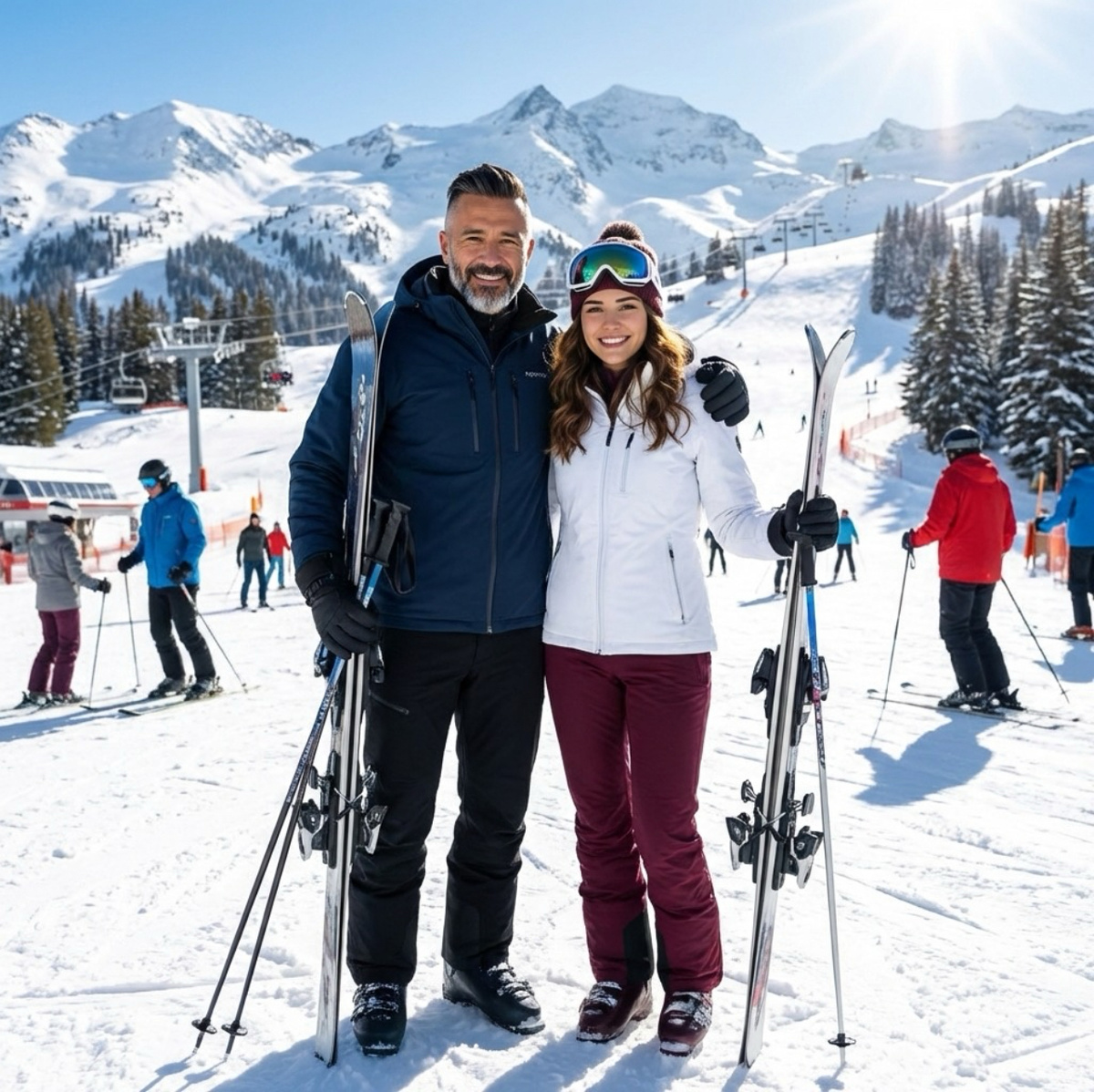 Красная поляна - наш любимый зимний курорт. 