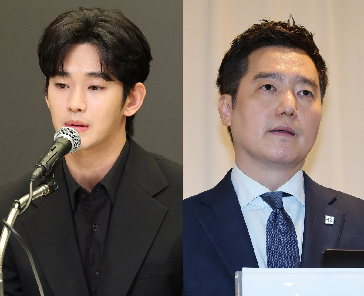 Актер Ким Су Хен, слева, и Ким Се Ю, оператор YouTube-канала Hoverlab.