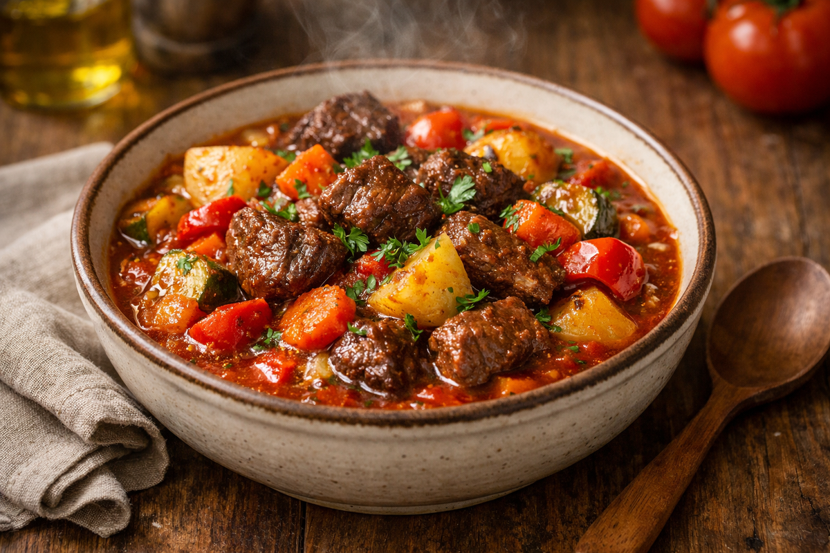 Рагу с говядиной