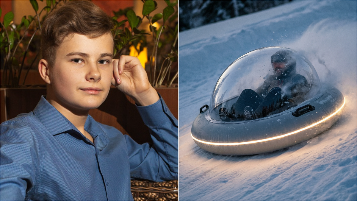 Восьмиклассник из Владимира Артём Маркеев получил три патента на полезные модели надувных саней. Его изобретением заинтересовались немцы. 